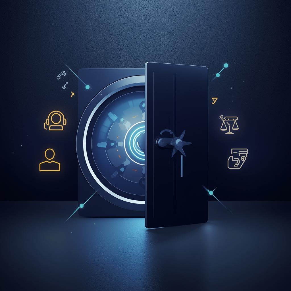 Sicherheit, Verifizierung, Support, Rechtliches und Selbstkontrolle